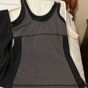 Lucy separates: sleeveless top and black pants